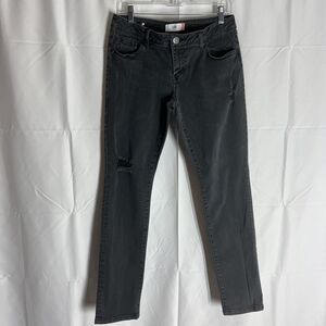 Cabi Womens Mid Rise Skinny Jeans Size 6 Black Stretch 5-Pocket 29x30